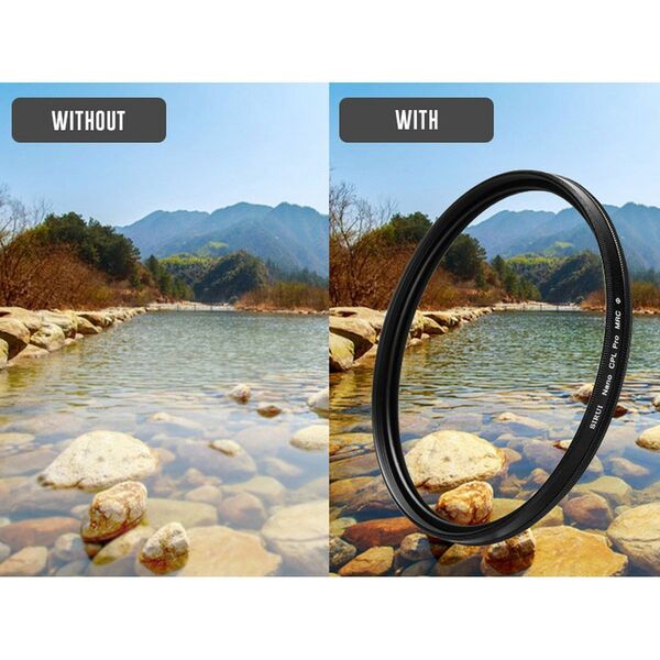 Sirui Polfilter Nano MC zirkular Polfilter Aluminium schwarz, Schottglas  58mm