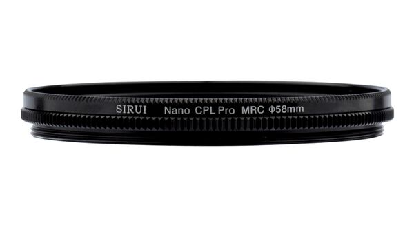 Sirui Polfilter Nano MC zirkular Polfilter Aluminium schwarz, Schottglas  58mm