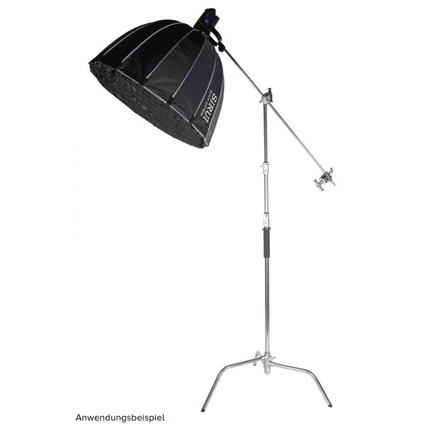 Sirui C-STAND-01 Profi Stahl Lampenstativ verstellbar 320cm mit 125cm Auslegearm 