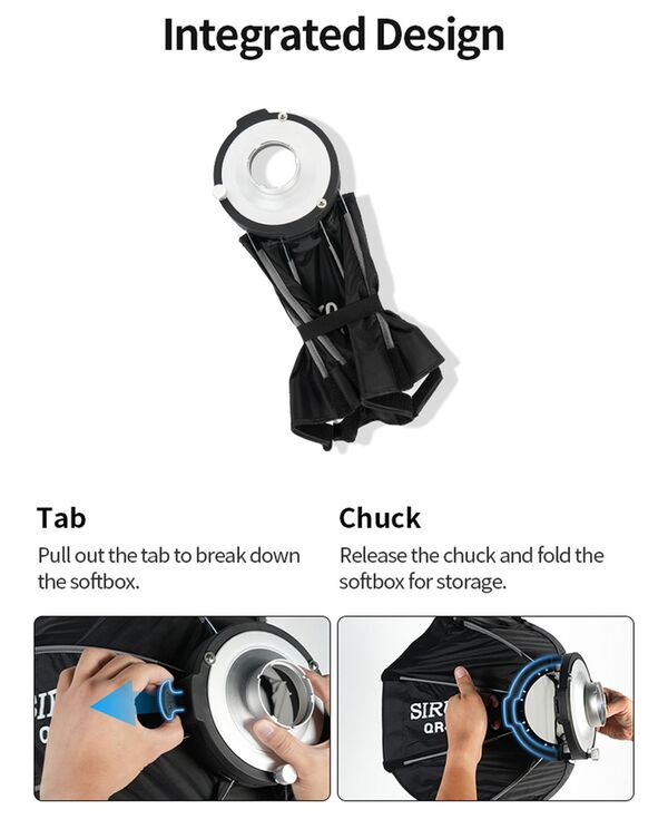 Sirui QR40 Mini Quick Release 40cm Softbox für C150X (Sirui Mount) 