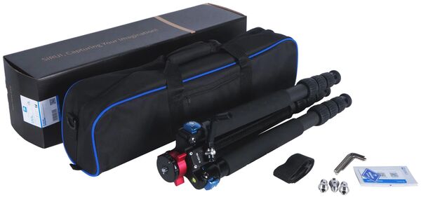 Sirui R4214E Carbon Dreibeinstativ mit Getriebemittelsäule (Kurbel) 