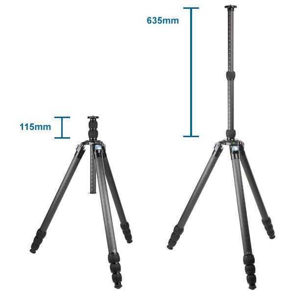 Sirui RX-66C Carbon-Mittelsäule 66cm f. 75mm Aufnahme (R,RX) 