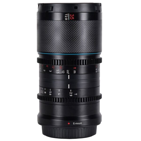 Sirui Saturn 35mm T2.9 1.6x Carbon Vollformat anamorphes Objektiv  Z-Mount Blue Flare