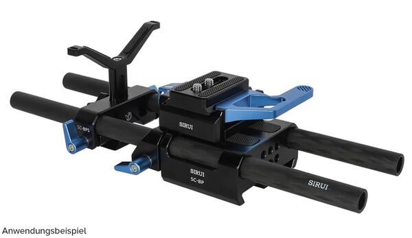 Sirui SC-BP Schnellwechselbasis mit Klemme für Slider und Video Wechselplatte Aluminium 