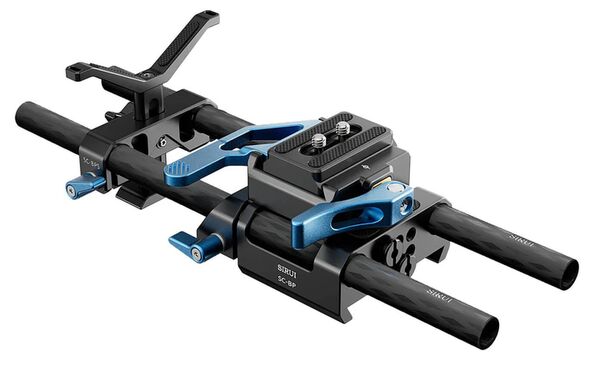Sirui SC-BPS Schnellwechselbasis mit Klemme, Slider, Video Wechselplatte und Objektivstütze 