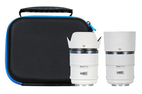 Sirui Sniper 16mm & 75mm  F1.2 APS-C Auto-Focus Objektiv Kit Keramik  Sony E-Mount Weiß