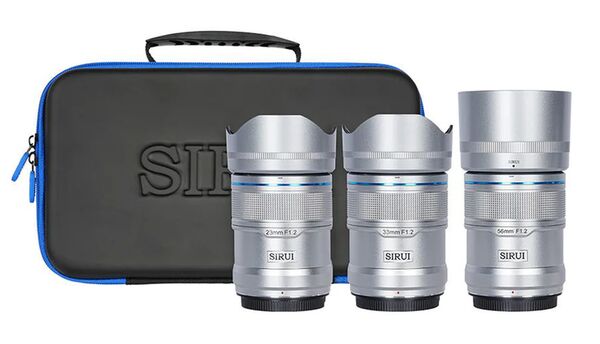 Sirui Sniper 23mm, 33mm & 56mm F1.2 Metall Kit  Silber Nikon Z (DX)