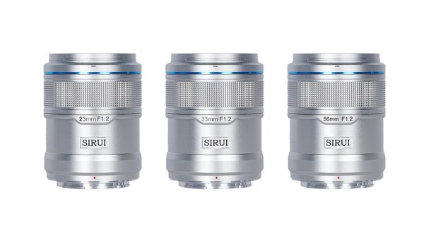 Sirui Sniper 23mm, 33mm & 56mm F1.2 Metall Kit  Silber Fujifilm X