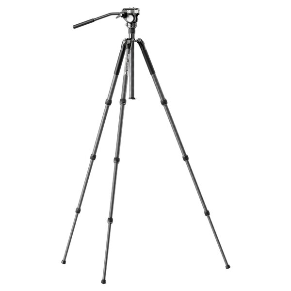 Sirui SP024+B5X Carbon Dreibeinstativ mit Videoneiger / Arca Swiss kompatibel  schwarz