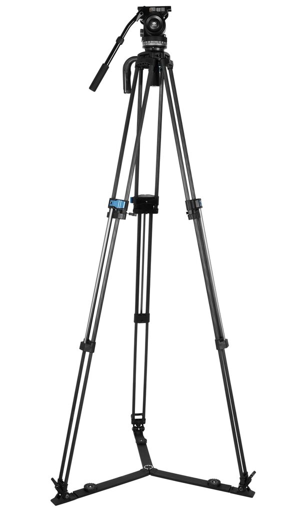 Sirui SQ75 Carbon 1 Step Broadcaststativ + VHS10 Fluid Videoneiger 