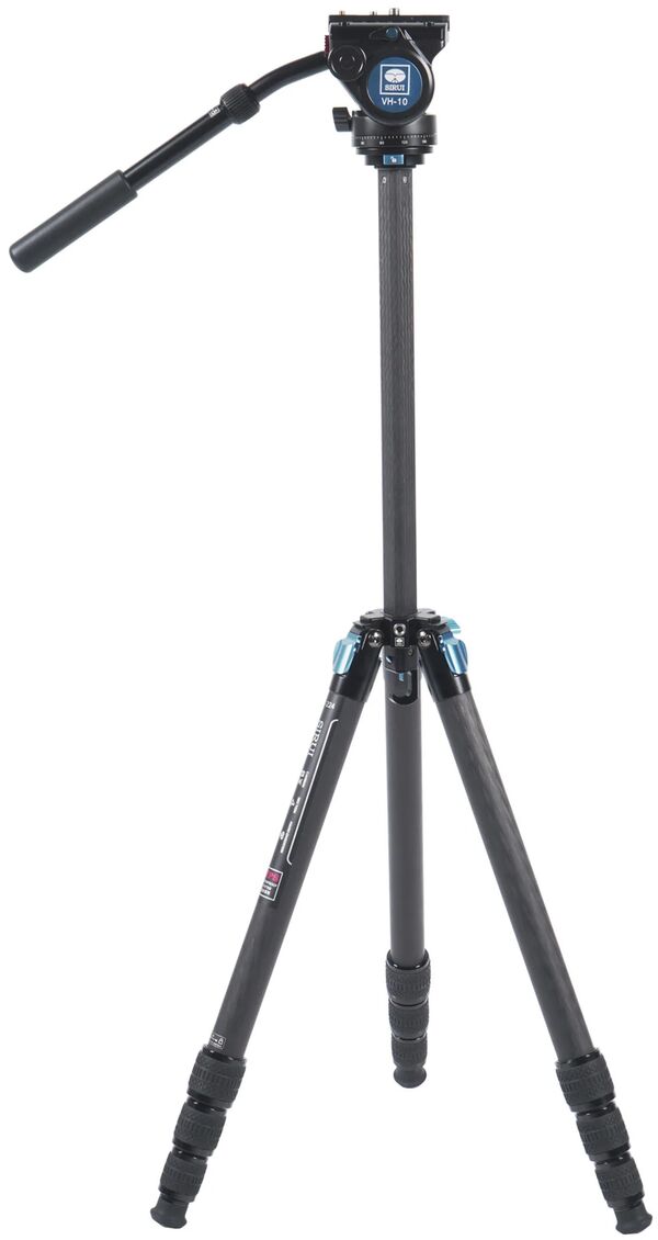 Sirui Superb Traveler 224 Carbon Reise- Dreibeinstativ wasserdicht  mit VH-10 Videokopf