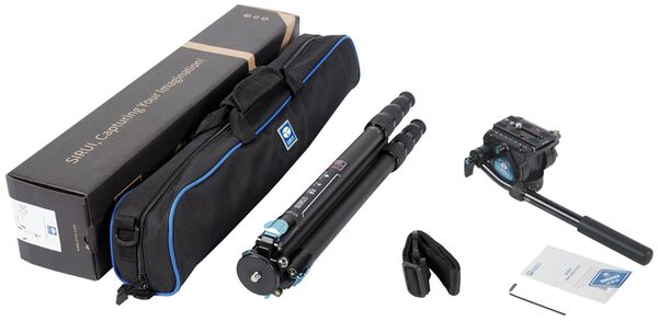 Sirui Superb Traveler 224 Carbon Reise- Dreibeinstativ wasserdicht  mit VH-10 Videokopf