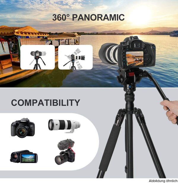 Sirui Traveler 7A Reise Drei-/Einbeinstativ Aluminium mit Videokopf VA-5X schwarz 