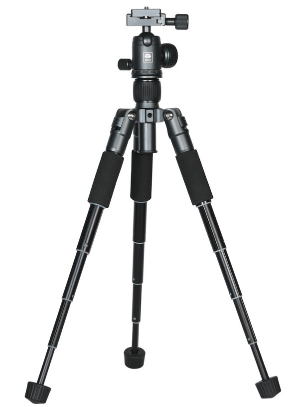 Sirui TT-50 Aluminium Mini-Tisch-Stativ mit Arca Kugelkopf und Smartphonehalterung  grau