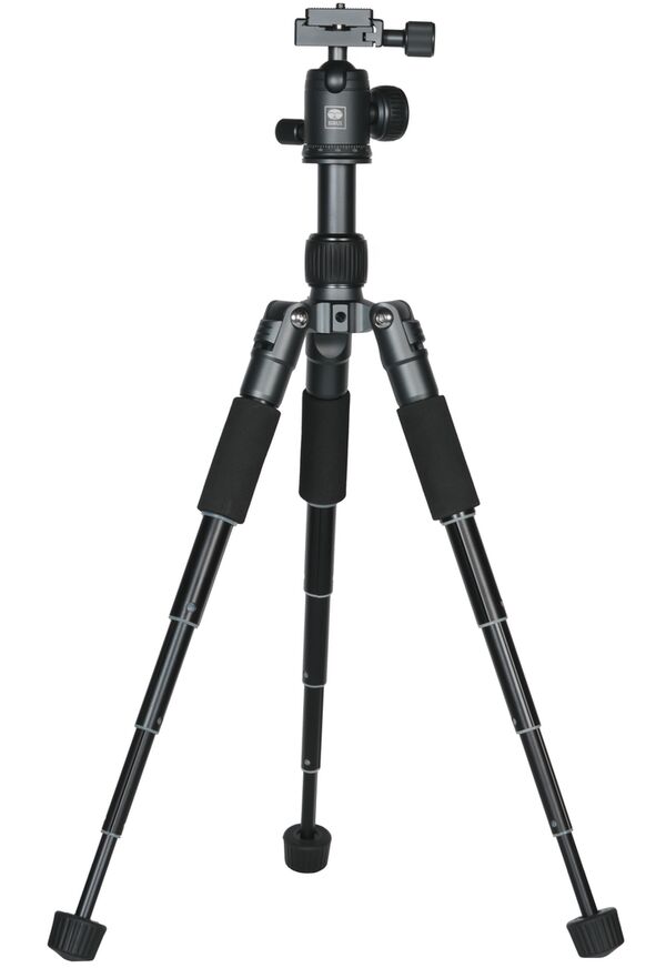 Sirui TT-50 Aluminium Mini-Tisch-Stativ mit Arca Kugelkopf und Smartphonehalterung  grau