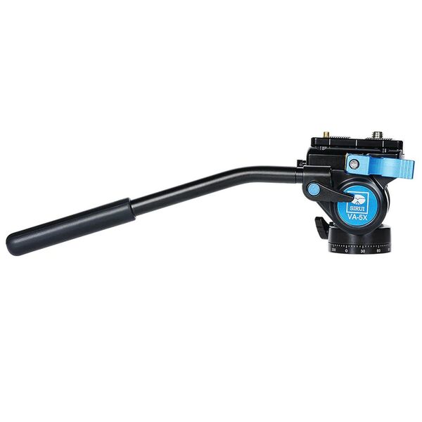 Sirui VA-5X Quick Release Fluid-Videoneigekopf für Arca Swiss Aluminium  schwarz