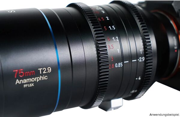 Sirui Venus 75mm T2.9 1.6x Vollformat Anamorphes Objektiv  Canon RF