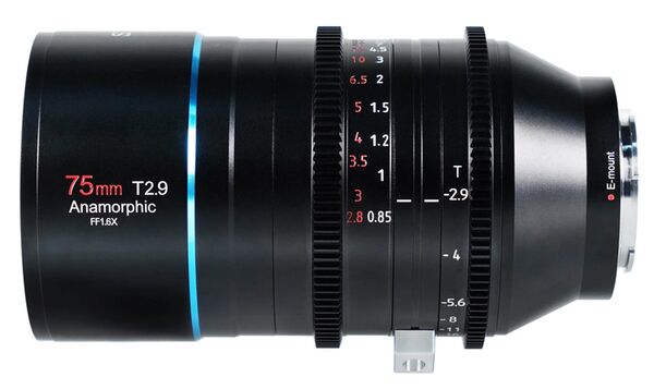 Sirui Venus 75mm T2.9 1.6x Vollformat Anamorphes Objektiv  L Mount