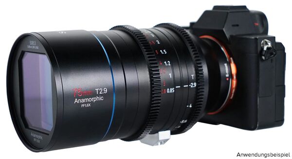 Sirui Venus 75mm T2.9 1.6x Vollformat Anamorphes Objektiv  L Mount