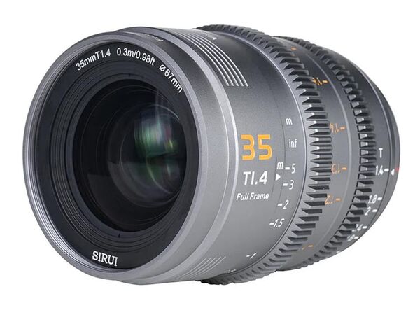Sirui Vision Prime T1.4 Full-Frame Cine Lens  35 mm grau