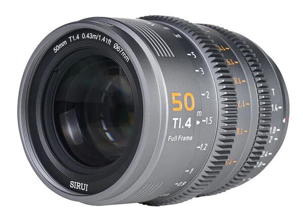 Sirui Vision Prime T1.4 Full-Frame Cine Lens  50 mm grau