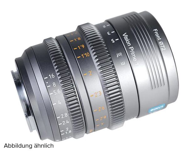 Sirui Vision Prime T1.4 Full-Frame Cine Lens  50 mm grau