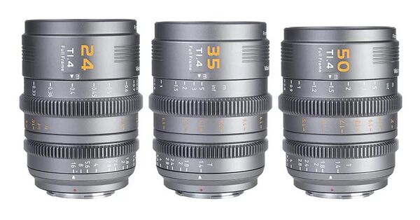 Sirui Vision Prime T1.4 Full-Frame Cine Lens  24-35-50 mm grau