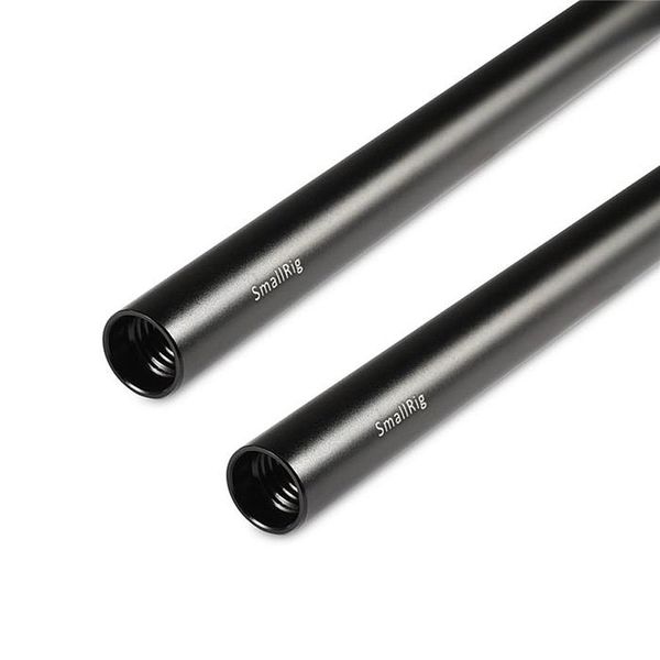 SmallRig 1054 2pcs 15mm Black Aluminum Alloy Rod(M12 40cm) 16inch 