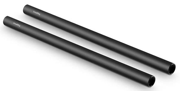 SmallRig 1053 15mm Aluminiumlegierung Rods schwarz 2 Stück M12  12 Zoll