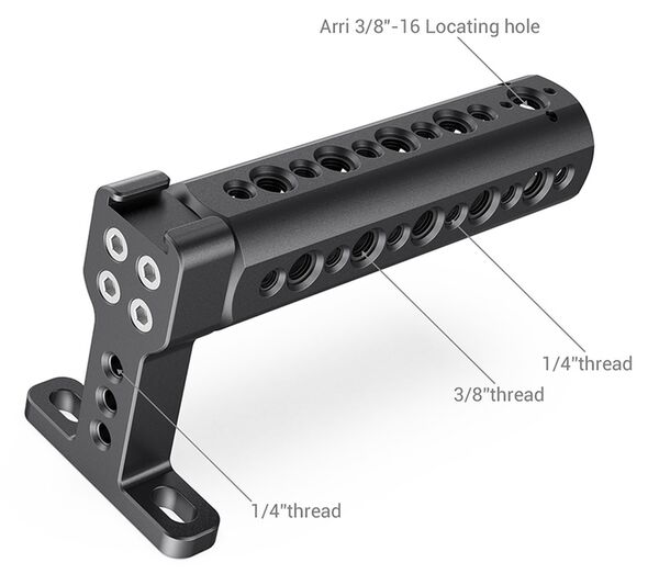 SmallRig 1638C Cheese-Topgriff mit Blitzschuh-Mount 