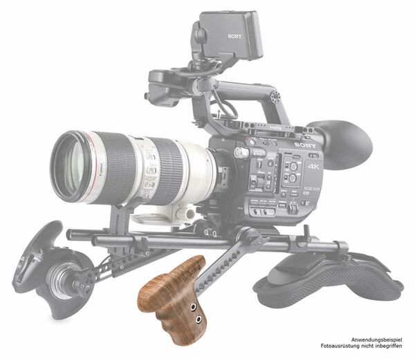 SmallRig 1891 Left Side Wooden Grip with Arri Rosette 