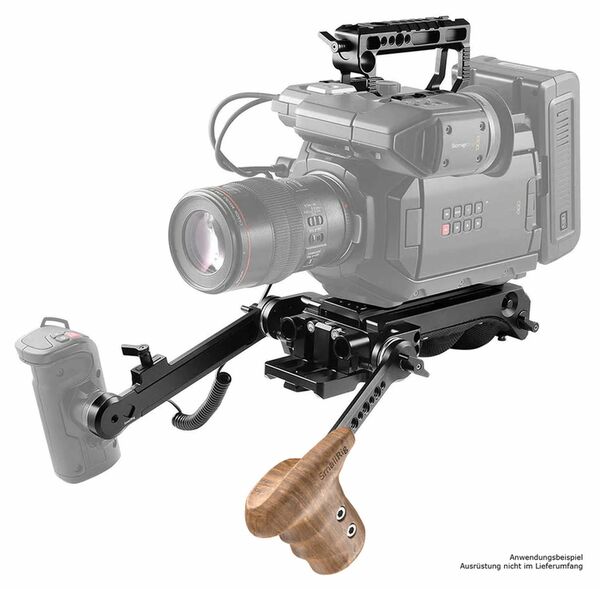 SmallRig 1891 Left Side Wooden Grip with Arri Rosette 