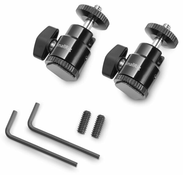 SmallRig 2059 1/4 Camera Hot shoe Mount with Additional  Zoll Screw (2pcs Pack) 