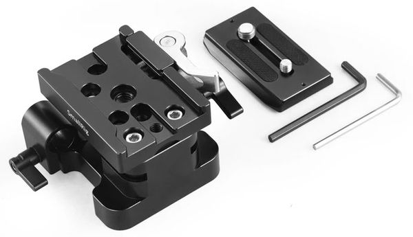 SmallRig 2092 Universal 15mm Rail Support System Baseplate 
