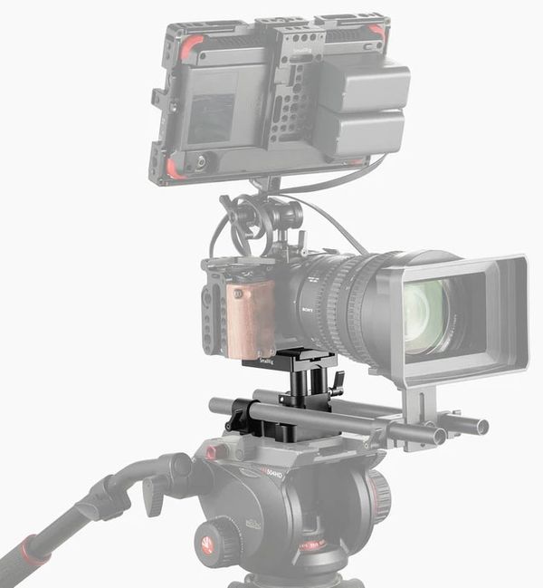 SmallRig 2092 Universal 15mm Rail Support System Baseplate 