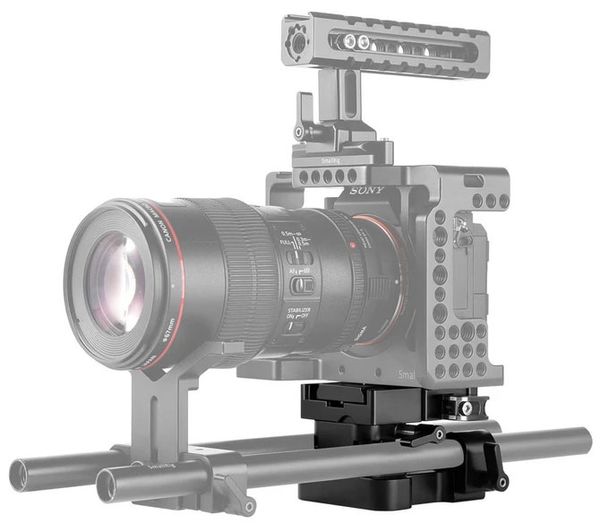 SmallRig 2092 Universal 15mm Rail Support System Baseplate 