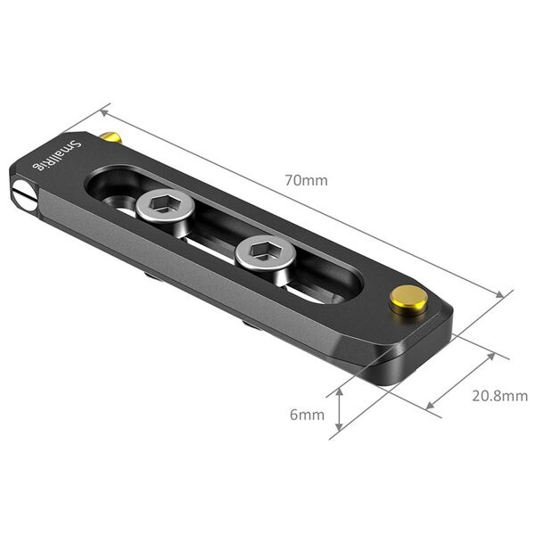 SmallRig BUN2483B NATO Rail 70 mm Lowprofile, Befestigungsschiene 