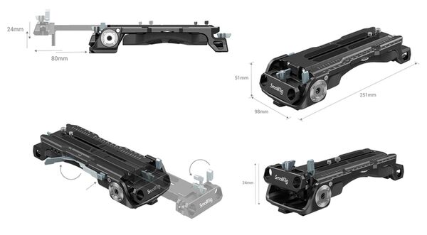 SmallRig 2837 Schulterpolster Pro Adapterschiene 