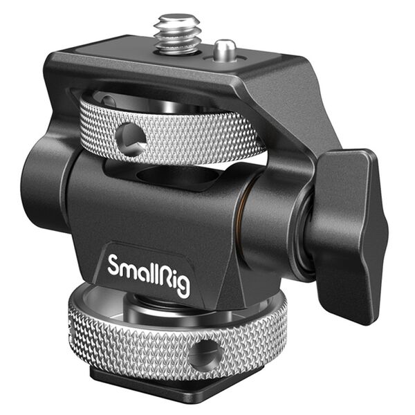 SmallRig 2905B Schwenk- und neigbare Monitorhalterung mit Cold Shoe Mount 