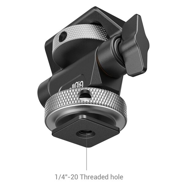 SmallRig 2905B Schwenk- und neigbare Monitorhalterung mit Cold Shoe Mount 