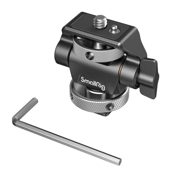 SmallRig 2905B Schwenk- und neigbare Monitorhalterung mit Cold Shoe Mount 