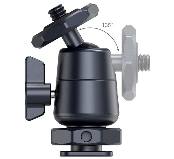 SmallRig 2948B Mini-Kugelkopf mit abnehmbarer Cold Shoe Halterung (2 St.) 