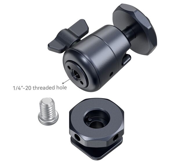 SmallRig 2948B Mini-Kugelkopf mit abnehmbarer Cold Shoe Halterung (2 St.) 