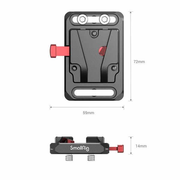 SmallRig 2987 Mini V Mount Battery Plate 