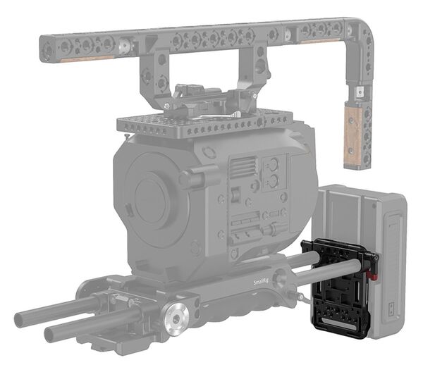SmallRig 3016 V-Akkuplatte mit doppelter 15-mm-Stabklemme 