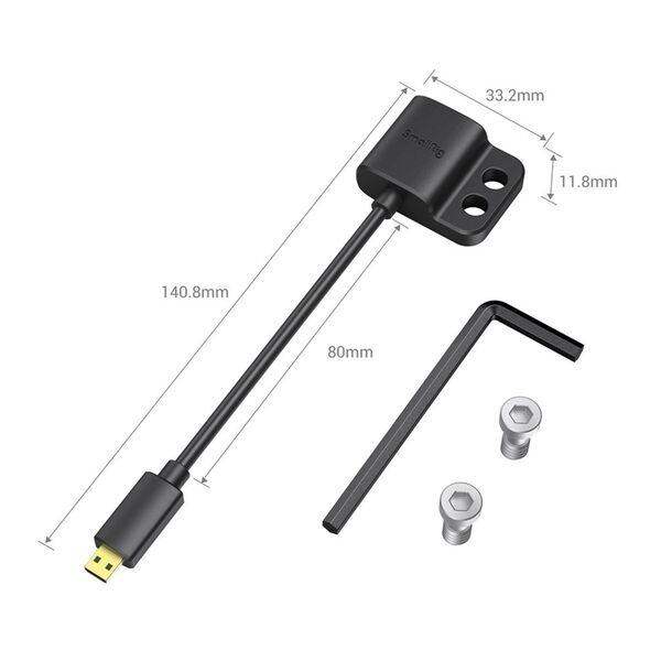 SmallRig 3021 Ultra Slim 4K HDMI Adapterkabel (D auf A) 