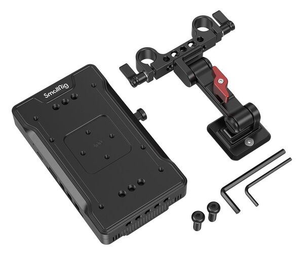 SmallRig 3204B Advanced V-Mount Battery Mount Plate mit verstellbarem Arm 