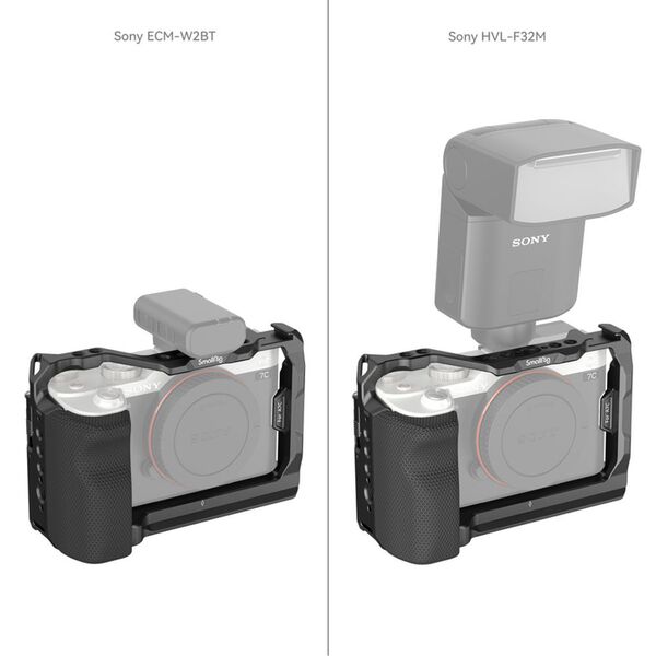 SmallRig 3212B Cage für Sony A7C Kamera mit Seitengriff 