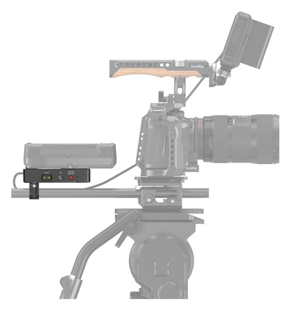 SmallRig 3498B V-Mount Batterieadapter  Platte mit doppelter Stabklemme