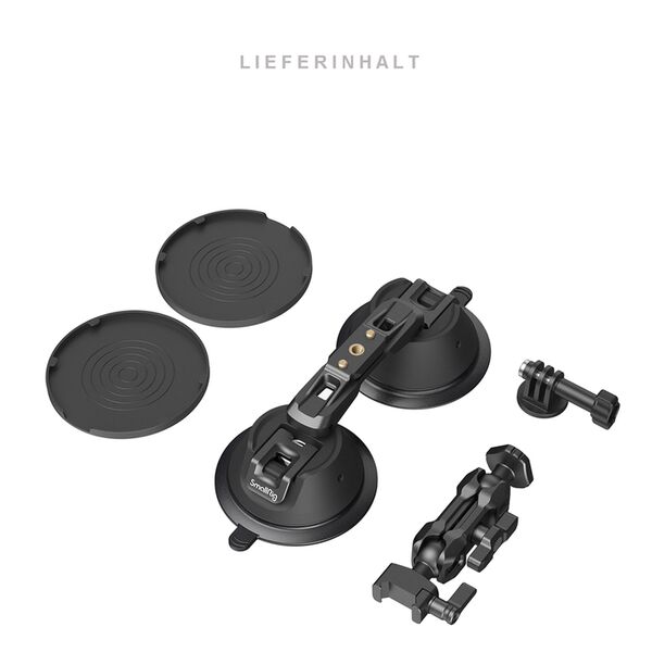 SmallRig 3566 SC-2K Portable Doppel- Saugnapf-Kamerahalterung 